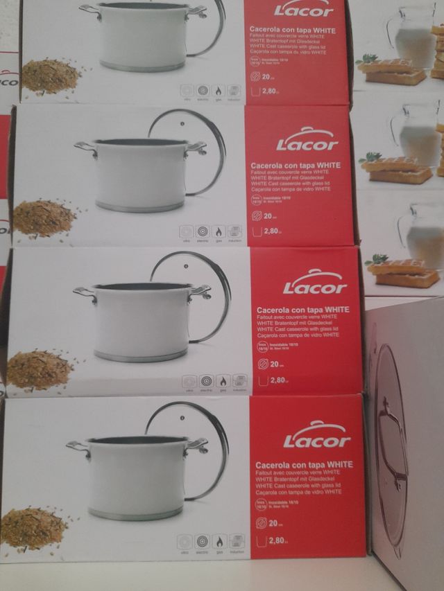 cazos lacor ver medidas en las fotos