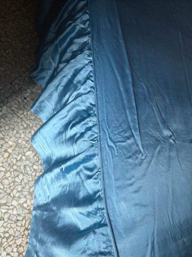 Trapunta seta con volantes