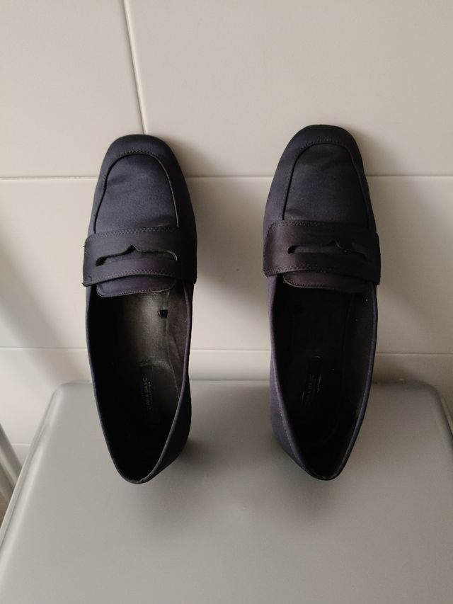 Zapatos raso azul marino informales