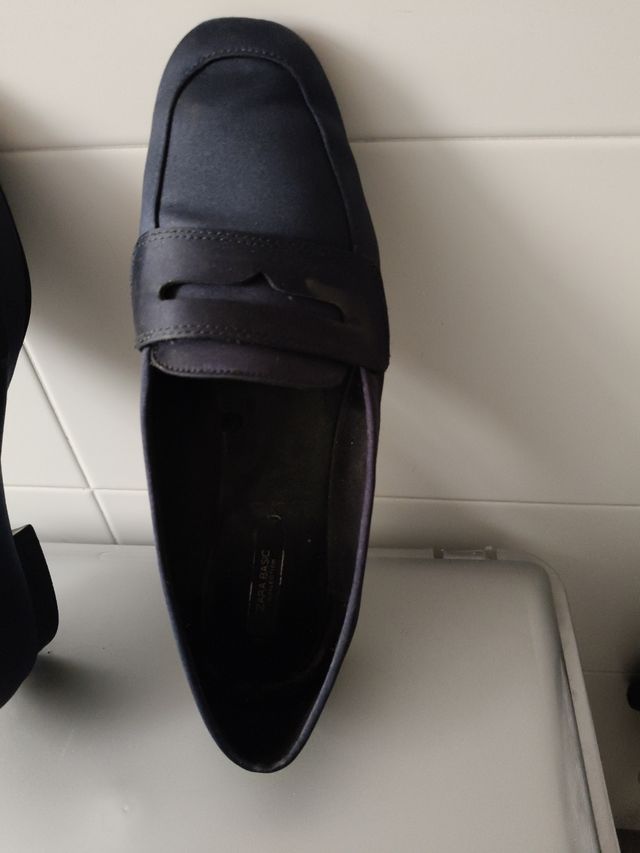 Zapatos raso azul marino informales