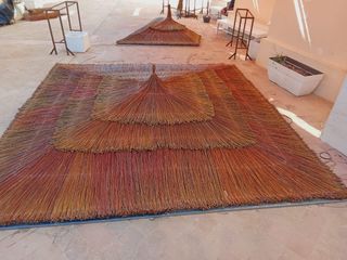 Sombrillas de carril verzo mimbre