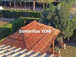 Sombrillas de carril verzo mimbre