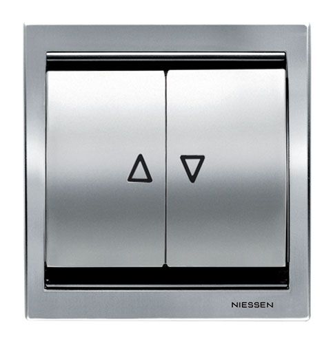 Interruptor de persiana NIESSEN Olas titanio