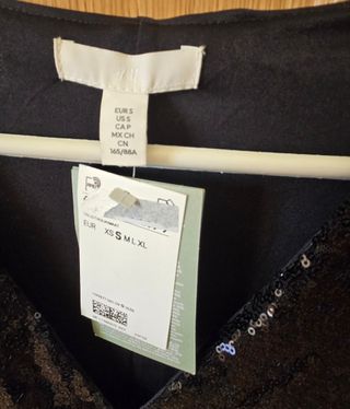 Camiseta lentejuelas nueva H&M con etiqueta