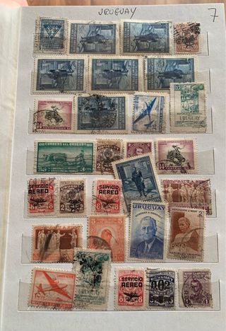 Album di francobolli di tutto il mondo.prima parte