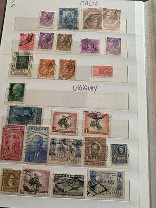 Album di francobolli di tutto il mondo.prima parte