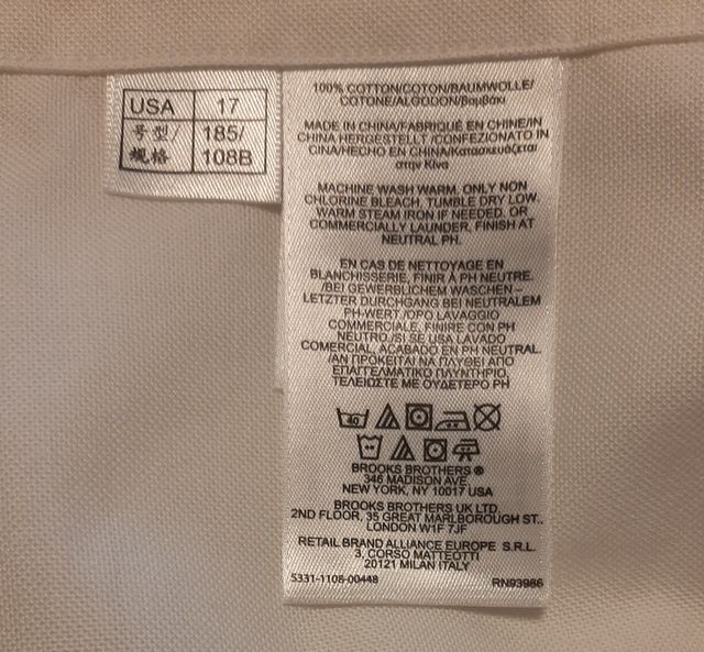 Camicia Brooks Brothers indossata 1 giorno