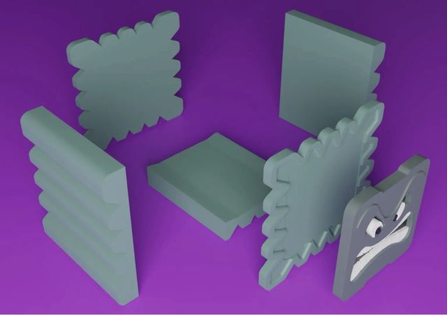 Macetero Thwomp Super Mario