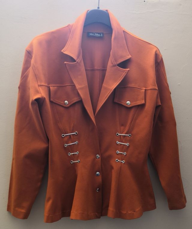 Giacca con spalline e graffe vintage tg 44-46