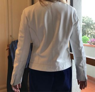 Giacca corta vera pelle donna