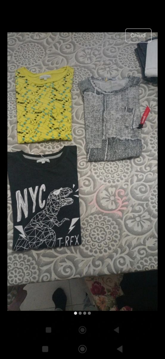 3 magliette 1 pantalone 13-14 anni
