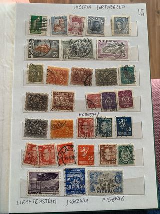 Album di francobolli dal mondo.seconda par
