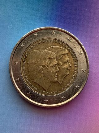 Moneta 2 euro commemorativa Olanda 2014