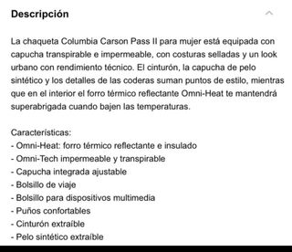 Parka columbia