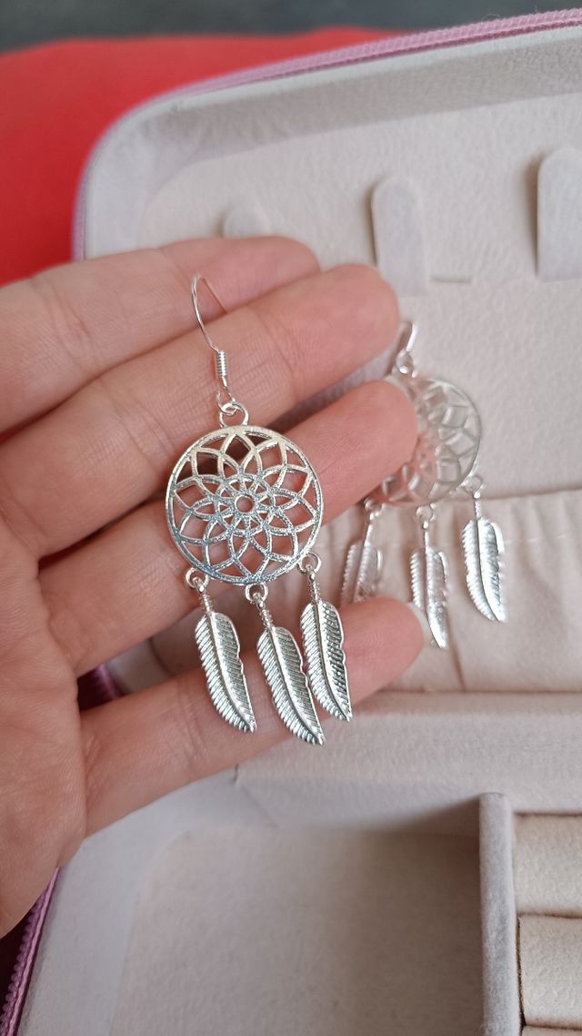 Pendientes plata atrapasueños