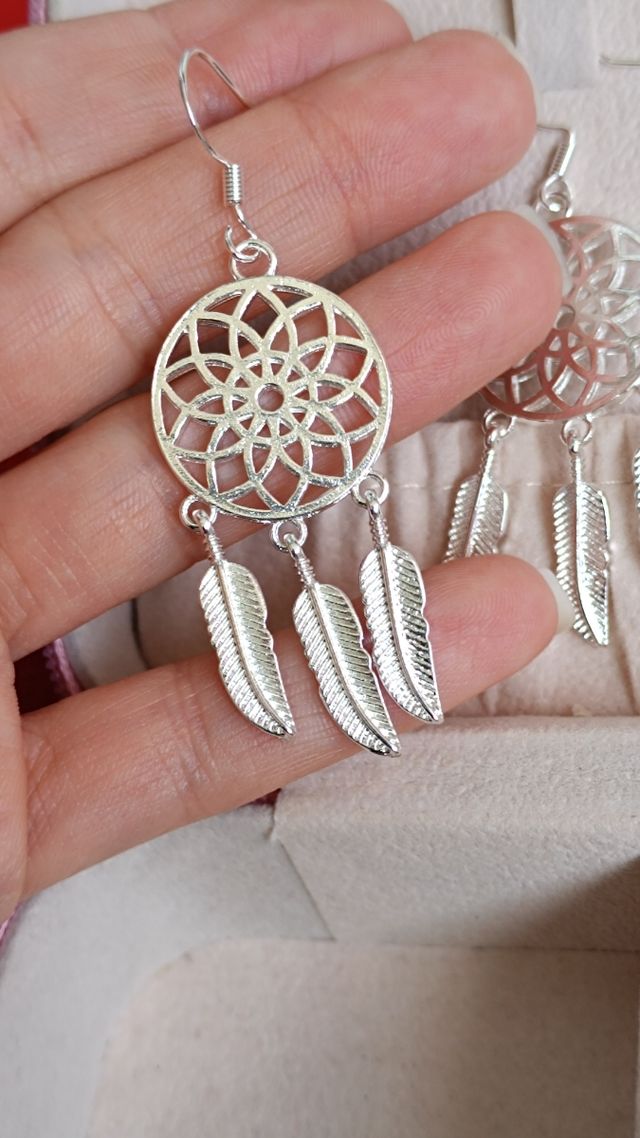 Pendientes plata atrapasueños