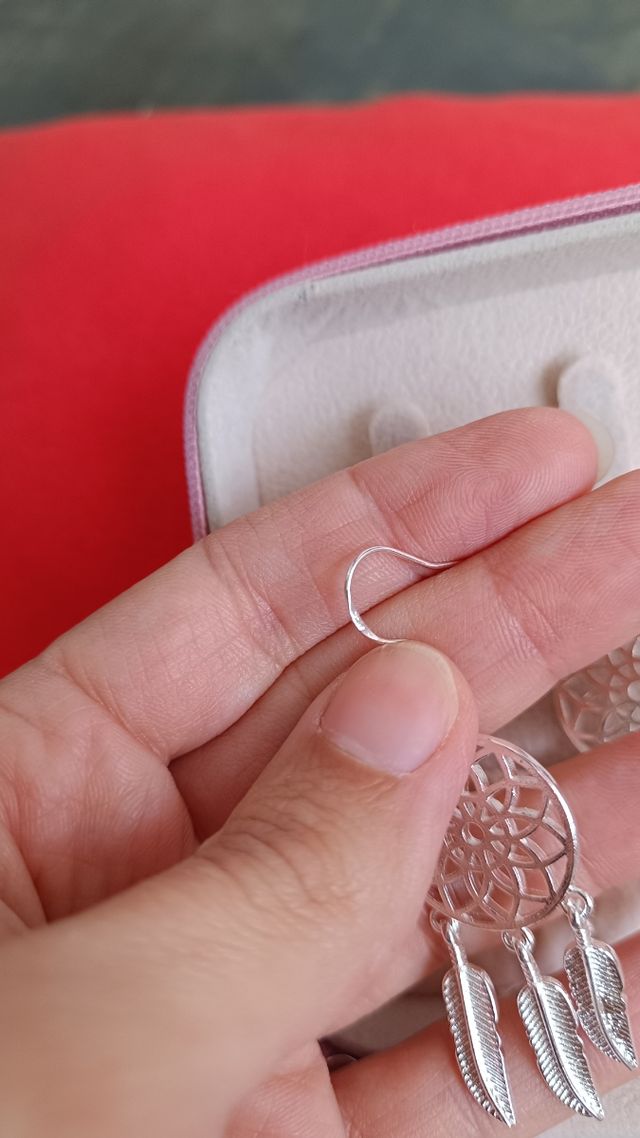 Pendientes plata atrapasueños