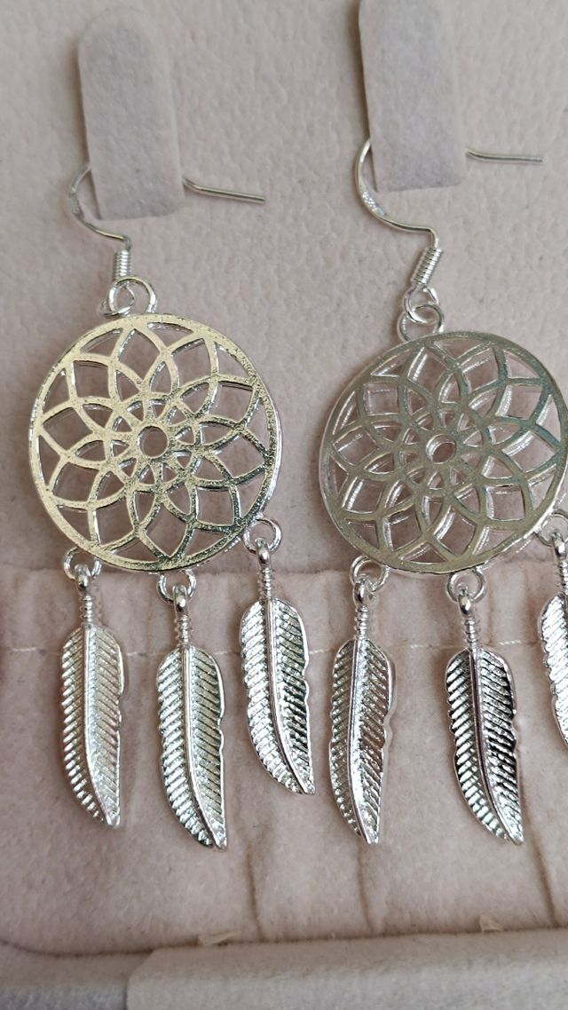 Pendientes plata atrapasueños