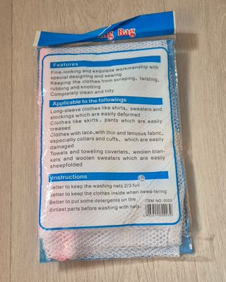Bolsas para lavadora
