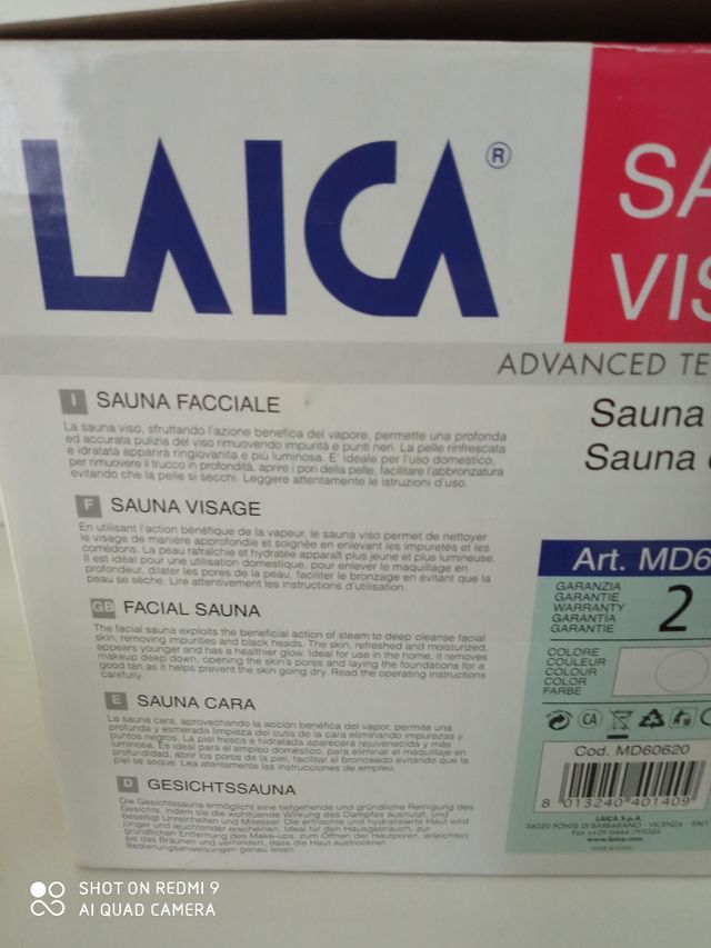 Sauna facciale Laica