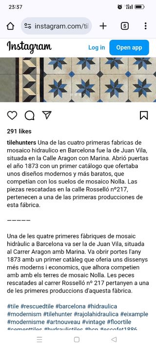 Lote baldosas hidraulicas antiguas