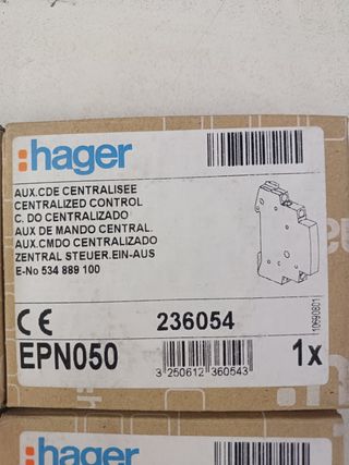 Lote de módulos auxiliares Hager nuevos