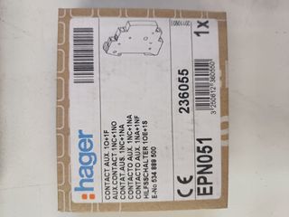 Lote de módulos auxiliares Hager nuevos