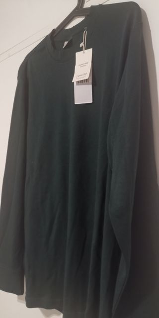 Camiseta Mango verde talla M etiqueta