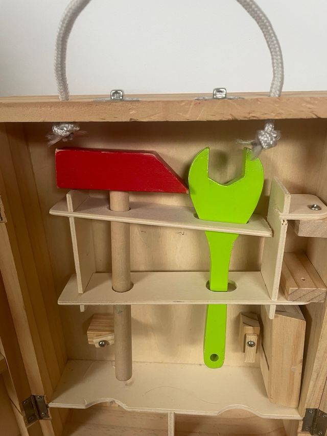 Maletín herramientas madera