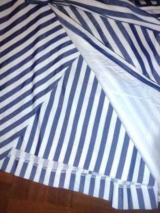 Falda rayas zara