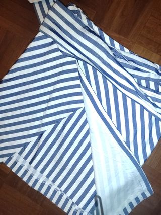 Falda rayas zara