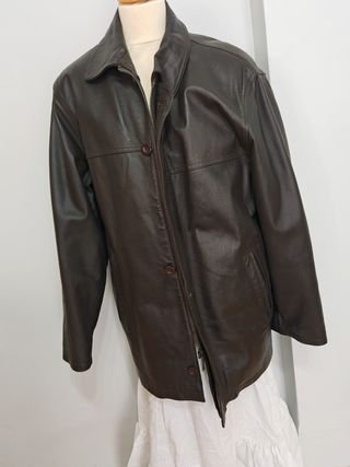 Cazadora hombre piel porcina. 