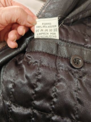 Cazadora hombre piel porcina. 