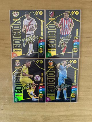 4 EDICIONES LIMITADAS FIRMADAS ADRENALYN 2024/25