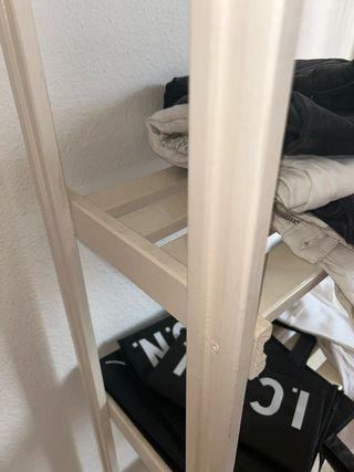 ESTANTERÍA DE PARED DE MADERA BLANCA