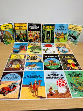 Postales TINTIN 1981 herge editorial Juventud
