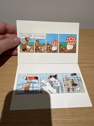 Postales TINTIN 1981 herge editorial Juventud