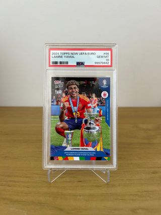 LAMINE YAMAL TOPPS NOW 66 EUROCOPA 2024 PSA 10