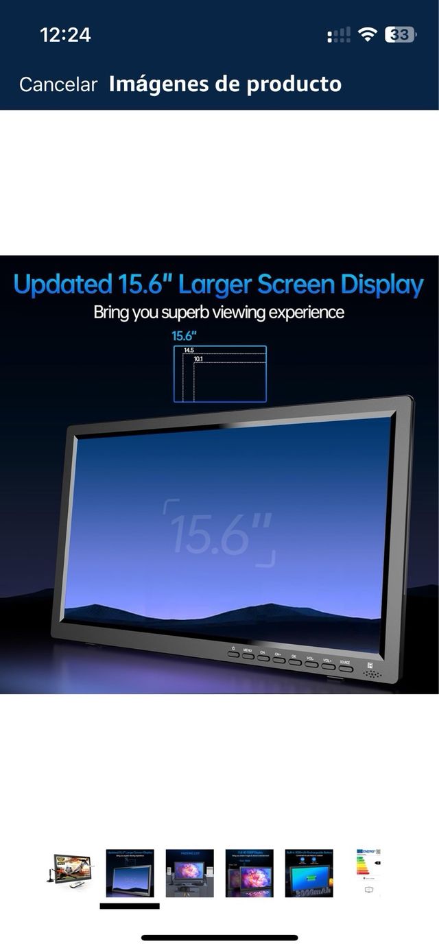 Tv portatil a bateria digital IPS NUEVA