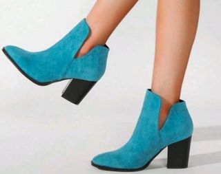 Botines tobilleros turquesa talla 41