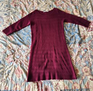 Vestido punto granate Sfera