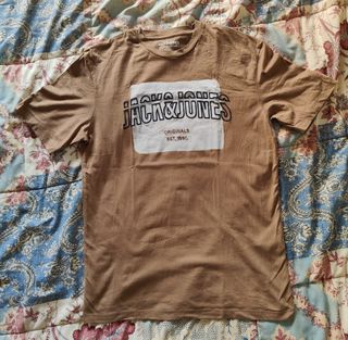 Camiseta marrón hombre Jack & Jones