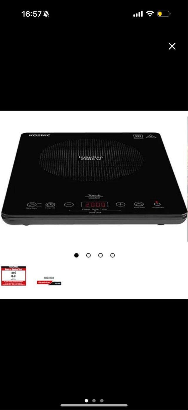 Koenic Inducción placa individual