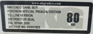 Game Boy - Pokemon Amarillo Gradeado 80