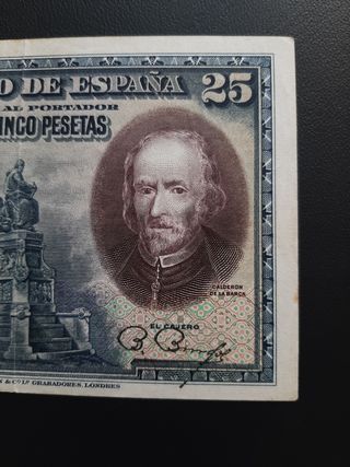 BILLETE DE 25 PESETAS DE 1928