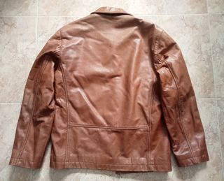 Cazadora cuero, talla 48