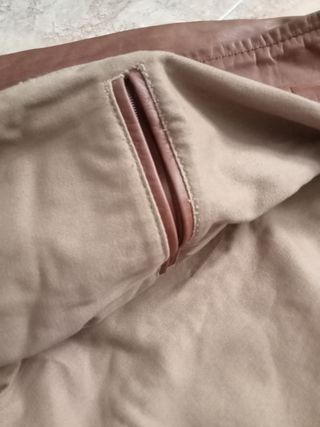Cazadora cuero, talla 48