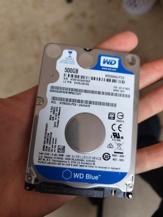 Disco duro 500Gb 2.5" WD Blue