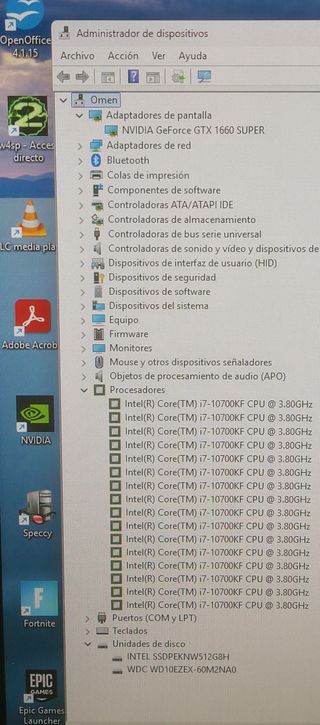 Torre i7 16x5.1 gtx 1660 super 6gb 16gb m2 y 1tb