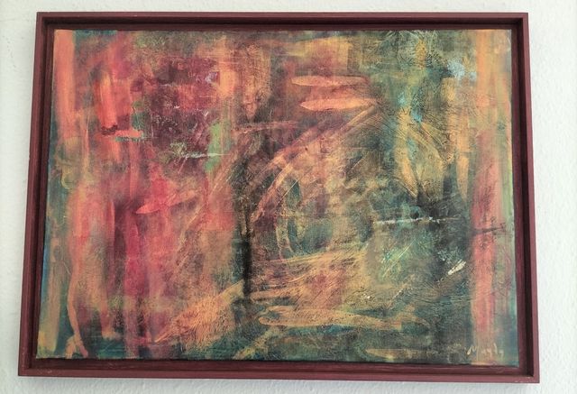 CUADRO CON PINTURA ACRÍLICA "PASIÓN"